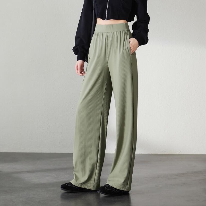 SOFSIL Women's High-Waist Straight Leg Casual Pants