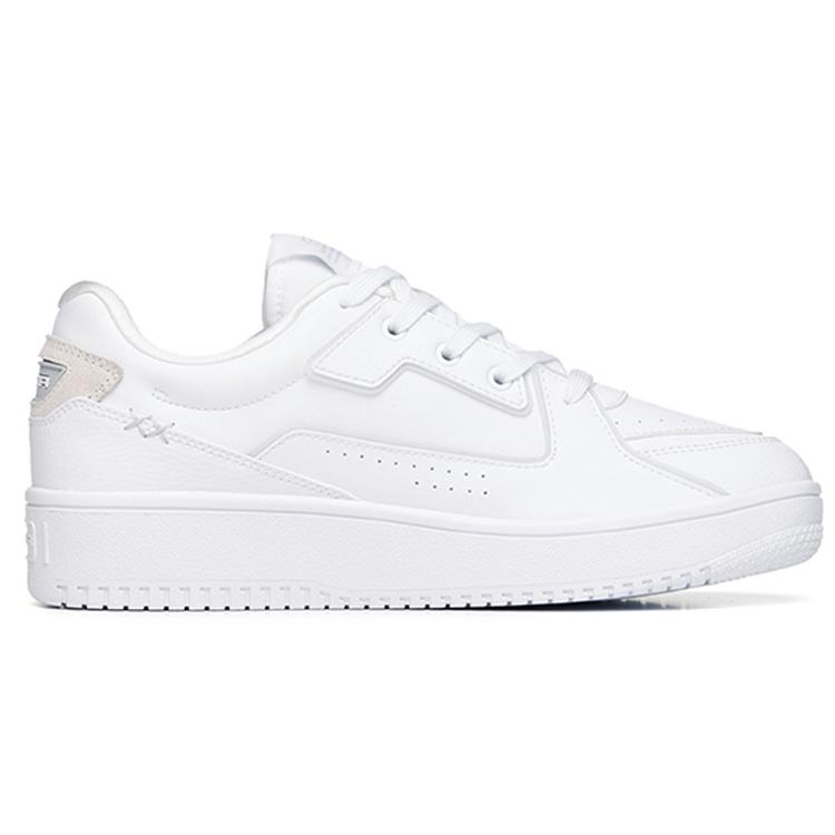 New Anta Life Collection Slip-Resistant Low-Top Skateboard Shoes Men's White Silver 912218066-2