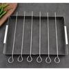 Foldable BBQ Skewer Rack Set Stainless Steel Outdoor Grill Tools BBQ Grill Rack  Picnic