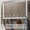 1pc Over The Door Hooks (6-Hook) - Wall Mounted Coat Rack for Clothes, Hat & Towel