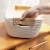 Cotton Rope Basket Storage Basket with Handles Desktop Organizer Woven Basket for Clothes Towels Toys Cosmetics Book Nursery Bedroom Use