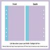Mr. Paper M5 Loose-leaf Refill Pages - Life Narrative Design with Sticky Note Replacement