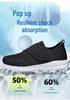 Unisex Breathable Mesh Velcro Walking Shoes - Lightweight, Wide Fit Casual Sneakers for Summer Sports