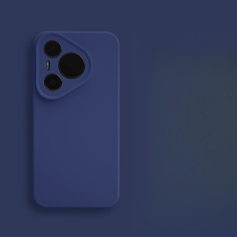 Solid-color Liquid Silicone Is Suitable for The High-end Feel of Huawei Pura70pro Phone Case and Anti-drop Protective Case for Mate60Pro
