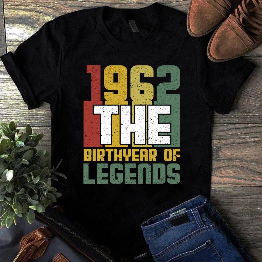 Men s and Women s T-shirts 1962 The Birthyear L