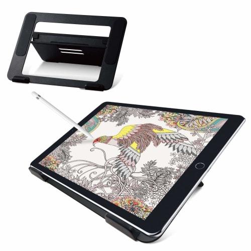 ELECOM Tablet Stand, Liquid Tab, LCD Pen Tablet, Compatible with 9.7-12.9 Inches, Wacom XP-Pen, iPad Compatible, Adjustable Angle, 4 Angles, Black, iP