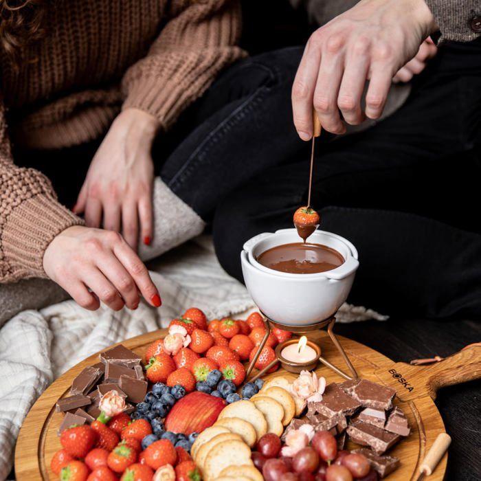 Accessoire De Cuisine - BOSKA - 320402 - Fondue Au Chocolat - 250 Ml - Design Élégant