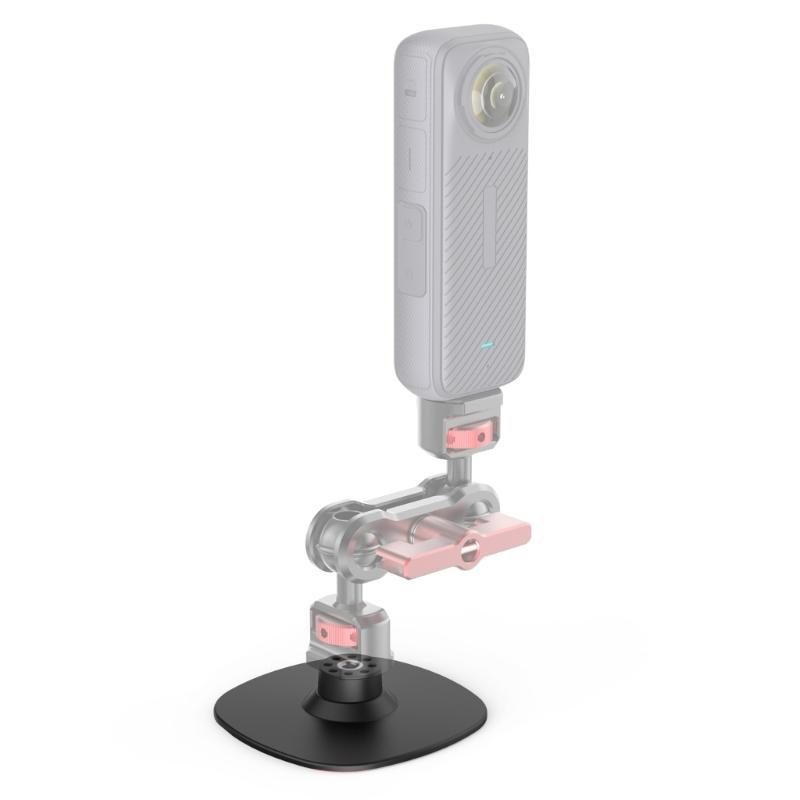 Flexible TPU Camera Mount Strong Adhesive Mount Rotation Base 1/4 Thread Adjustable for Action Camera Accessories