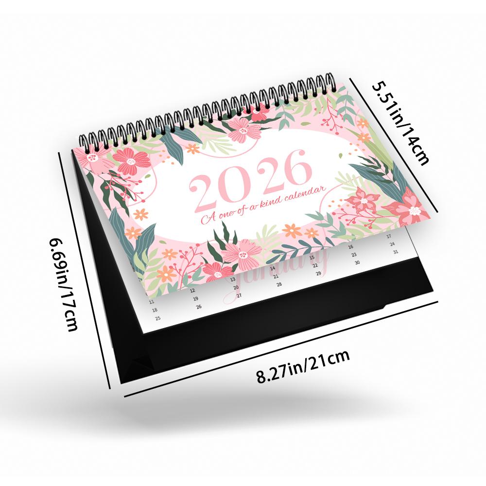 1pc Customizable 2026 Calendar, Personalized Desk Calendar with Uploadable 6 Photos, Birthday Christmas New Year Gift, Calendar