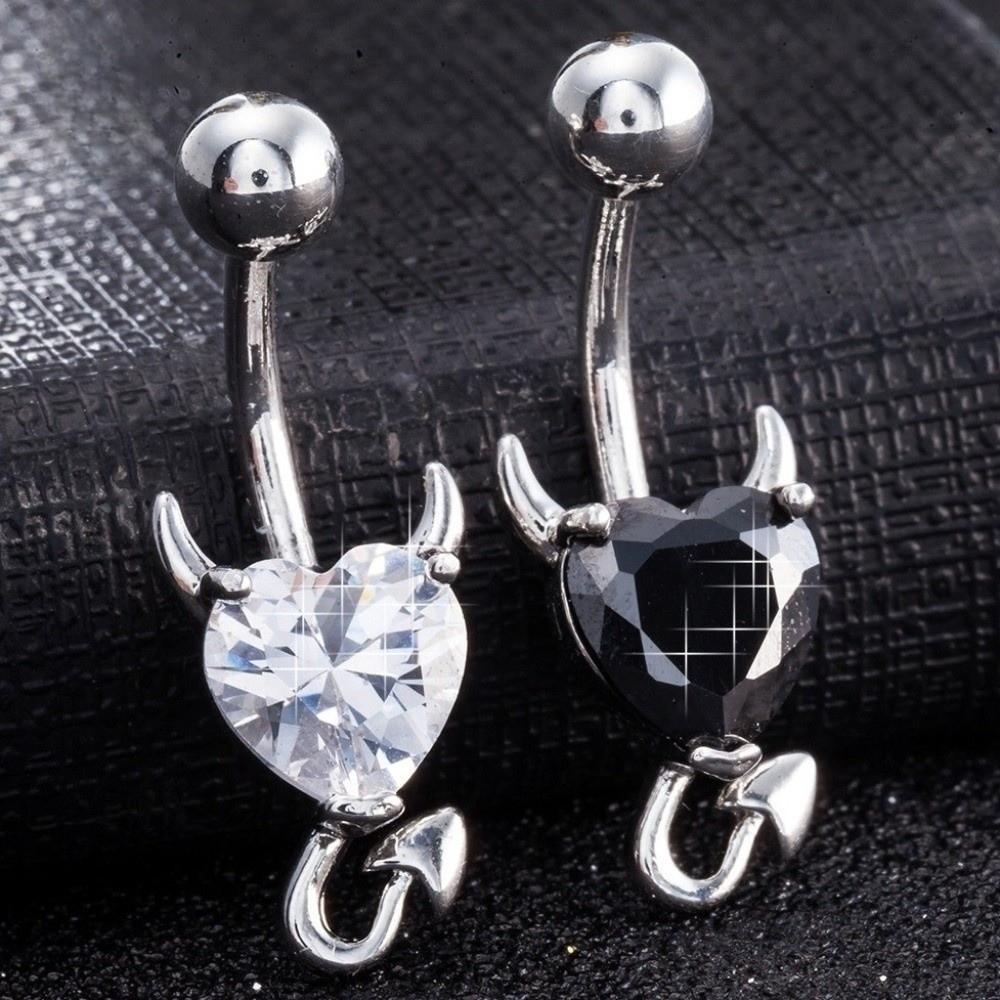 Kupfer Kristallkugel Bauchnabelringe Eleganter Glänzender Körperschmuck Runde Edelstein Bauchnabelpiercing Geschenk