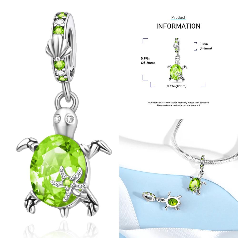 Copper 12 Months Birthstone Heart-Shaped Beads Charms Fit Original Bracelet Charm Beads Necklace Diy Female Jewelry