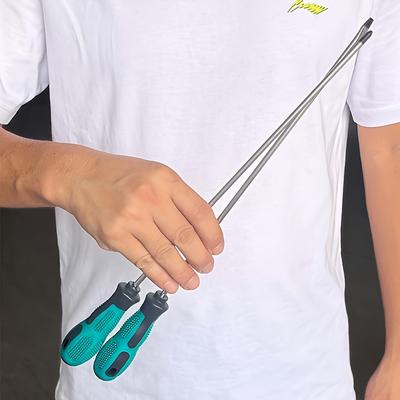 2ks/sada Skrutkovač s gumovou rukoväťou - Celková dĺžka 420 mm/Dĺžka tyče 300 mm*Hrúbka tyče 5 mm Chróm-vanádiová oceľ - Magnetický hrot, Extra dlhý - Ručné náradie
