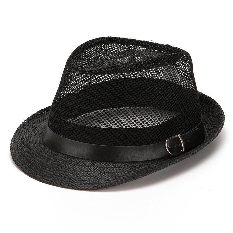 New Fashion Summer Casual Unisex Beach Brim Jazz Sun Hat Panama Hat Paper Straw Women Men Cap With Breathable