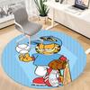 1pc Garfield Office Round Area Rug, Under Office Chairs Bedroom Living Room Home Decor A1016085