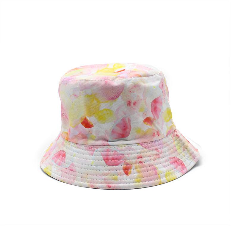 Men'S Double-Sided Fisherman'S Hat Children'S Spring And Summer Versatile Printed Sun Hat Outdoor Street Basin Hat Tide