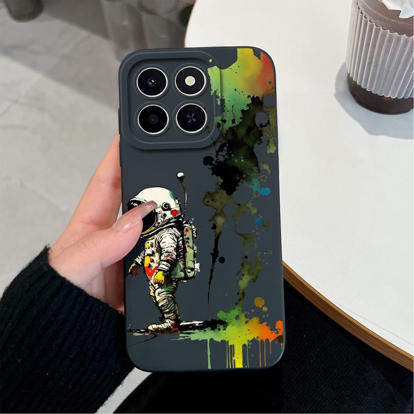 For Huawei Honor X6C X7C 400 Pro Lite Phone Case Pretty Pink Cloud Patterns Liquid Silicone Newly Upgrade Anti Drop Protective Covers For Huawei Shell