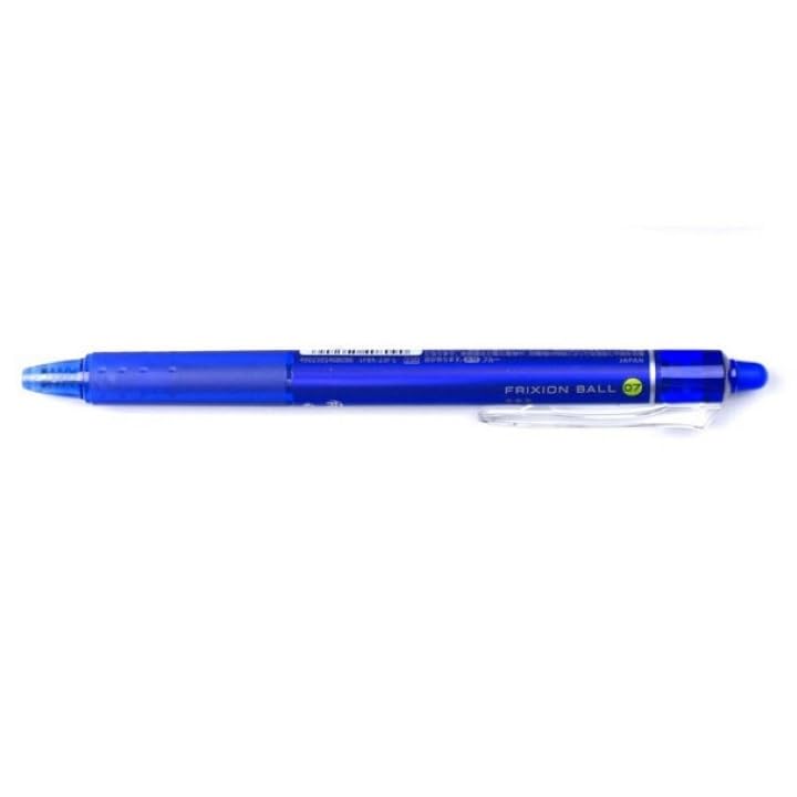 Pilot Frixion Ball Knock Blue x 3 pens 0.7mm LFBK-23F-L