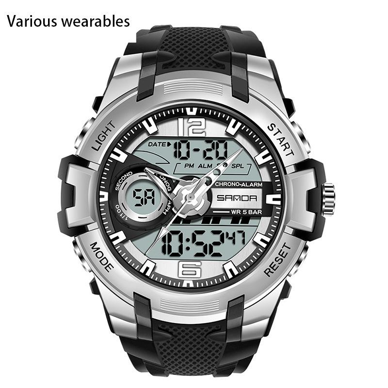 Student Sports Watch Personalized  Cool Waterproof Electronic Watch  Fashionable Multi-functional Electronic Watch