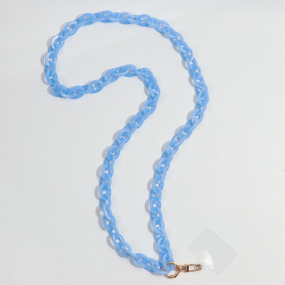 120cm Anti-Lost Colorful Acrylic Phone Chains for Women Portable Rope Neck Strap Cell Phone Chain Accessories Gifts Outdoor