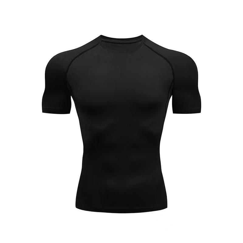 2024PRO Men's Fitness Quick-Dry Bodybuilding T-Shirt - Breathable, Tight Abdomen Shaping, Short Sleeve.