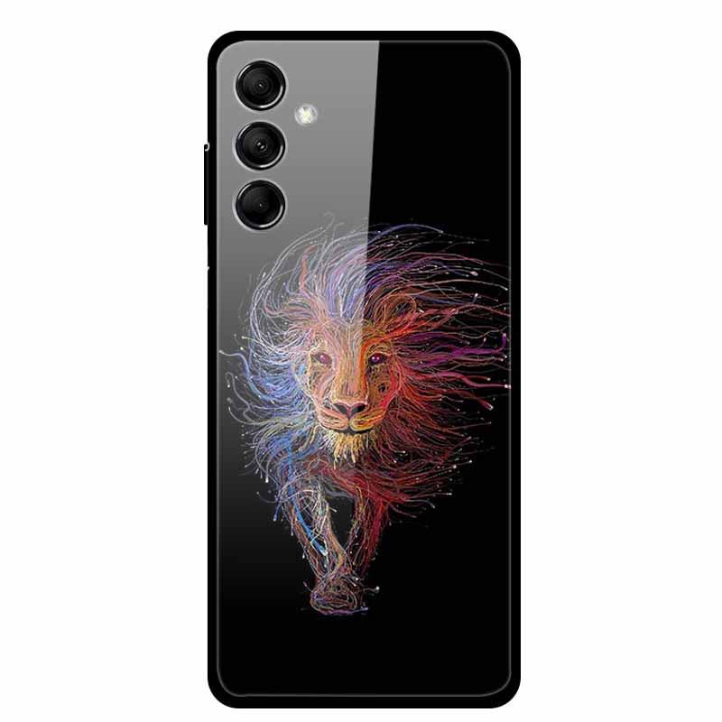 Kreative Landschaft Tierkunst Gehärtetes Glas Hülle für Samsung M14 5G