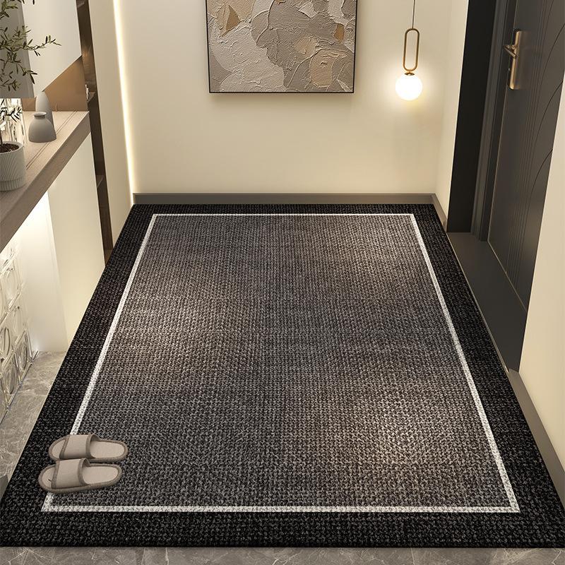 Simple Cloth Bottom Circle Velvet Floor Mat Dirt-Resistant And Easy To Take Care Of At The Entrance Door High-End Carpet Non-Slip  Cutting Floor Mat