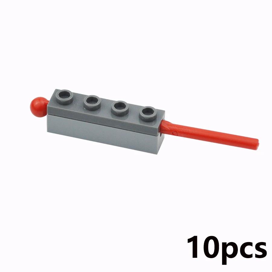 Compatible Avec 15301 15400 Bloc de Construction Technique 1x4 Lanceur+8L Ressort à Balle Tir Épais