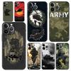 Military Army Special Forces Phone Case For iPhone 16e 15 14 13 12 11 Pro Max XS X XR SE 7 8 Plus Shell iPhone 16 Soft TPU Cover