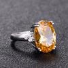 High Quality 925 Silver Gemstone Rings for Women Wedding Anniversary Party Christmas Gift  Jewelry Wedding Party Ring Wholesale