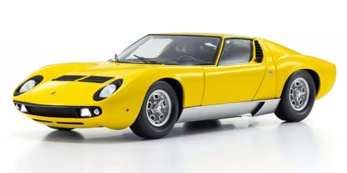 Kyosho Original 1/18 Scale Lamborghini Miura P400 (Yellow) Finished Model KS08314Y