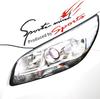 1Pc Sports Car Decals Water-Repellent Auto Body Lamp Eyebrow Vinyl Scratch Cover Decals Durable Decoration Vehicle Accessories