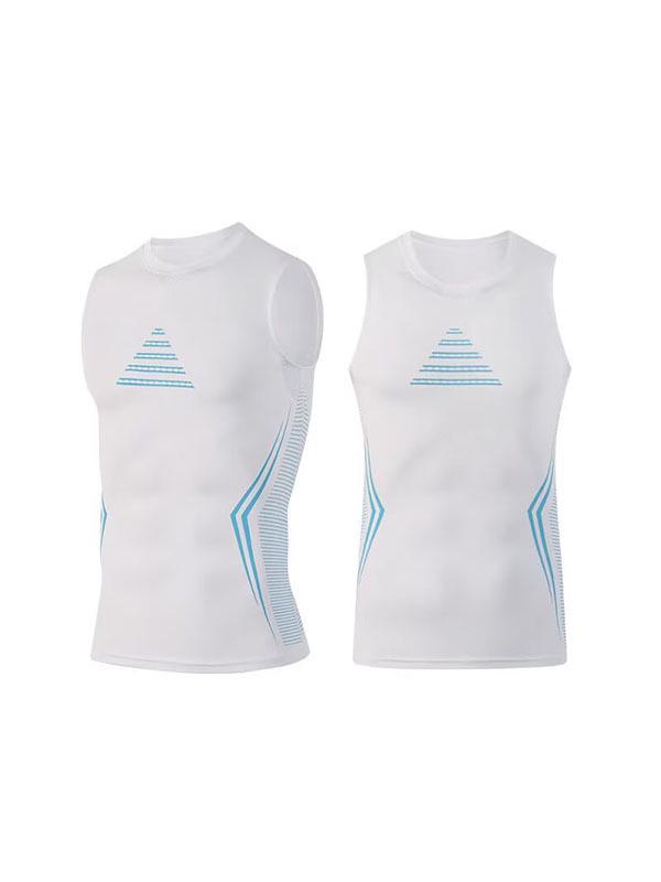 Men's Tight Sleeveless Sports Tank: Quick-Dry, Sweat-Wicking Vest for Basketball Training