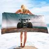 Microfiber Tractor Beach Towel, Sand Free Agricultural Vehicle Towels Oversized, Quick Dry Soft Bath for Sports