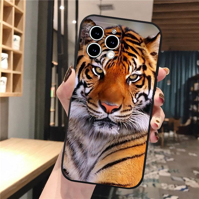 

Tiger Animal Phone Case Carcasa Funda For iPhone 17 Pro Max Air 17 16 15 14 13 Pro Max 15 16 Pro 15Plus iphone 14ProMax