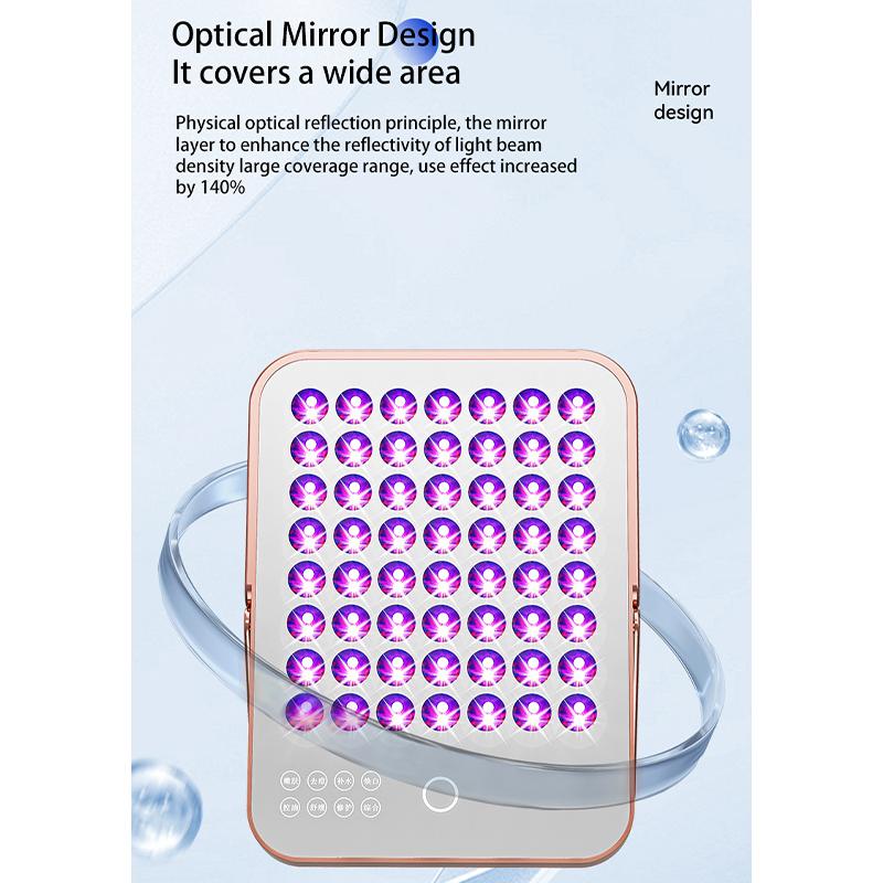 Multifunksjonell Lysrekke Skjønnhetsinstrument Husholdnings Ansiktsbleking Foton Hudskjønnhetsinstrument Sminkespeil