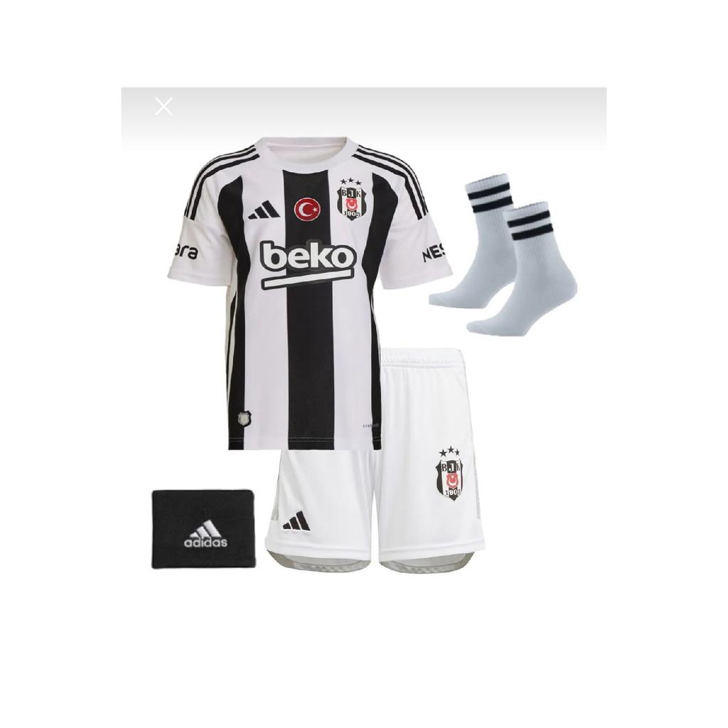 Beikta- Anonymous Black/white 2024/2025 New Season Kids Football Football Jersey Set Of 4
