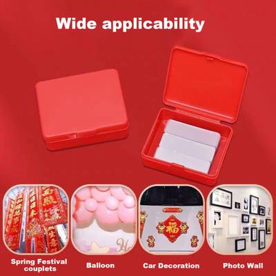 3 cutii 60 buc/cutie Bandă cu două fețe fiecare Easy Peel Adeziv transparent, dreptunghiular, adeziv Bandă puternică rezistentă la apă