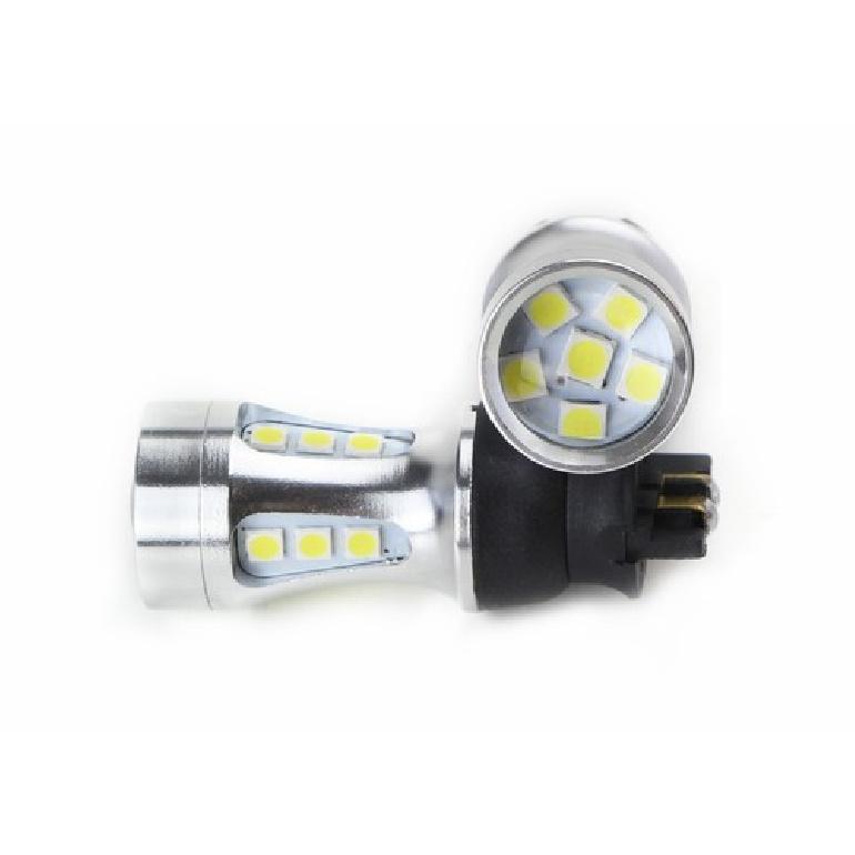 White CANbus PW24W LED Bulbs For BMW F30 3-Series VW MK7 Golf Halogen Trim DRL