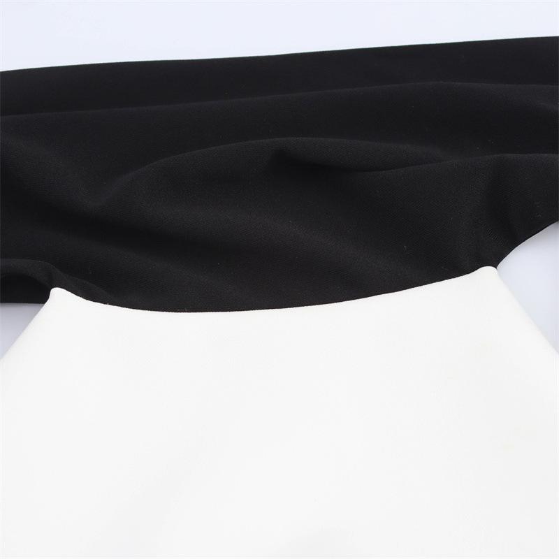 European & American Style Women's Sexy Sleeveless Patchwork Dress