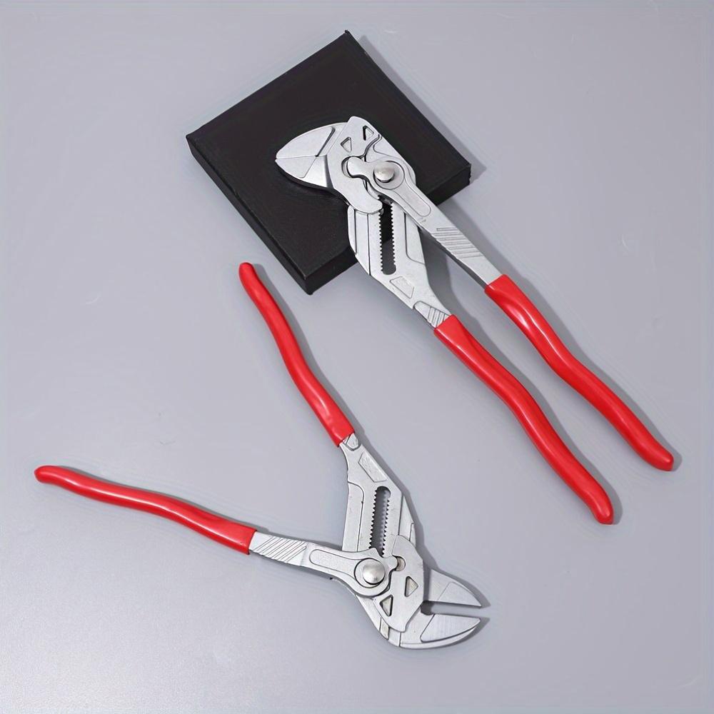 7/10/12-Inch Adjustable Groove Joint Pliers,Ratchet Locking Mechanism, Heavy-Duty Metal Plumbing Tool for Tightening and Loosening Fittings