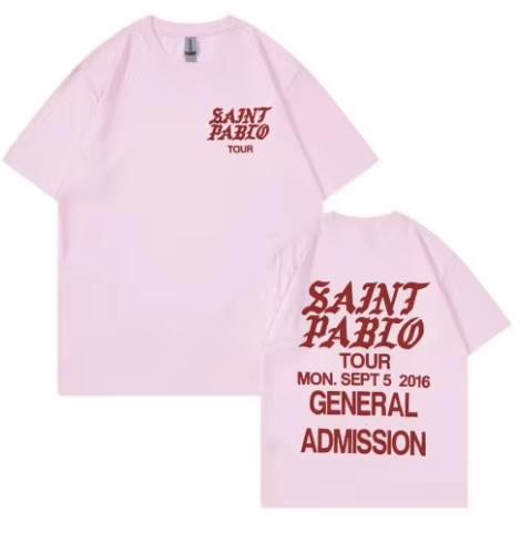Rap-Sänger Tour Konzert Letterprint T-Shirt Für Unisex Und Unisex Popmusik Retro Und Locker Geschnittenes Kurzarm-T-Shirt