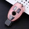 Carbon Fiber TPU Car Smart Key Case Cover pro Mercedes Benz W205 W212 X166 W176 W211 W204 W222 W463 CLA GLC GLK držák