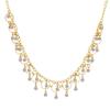 Women's Geometric Water Drop Clavicle Necklace with Micro-Paved Zircon