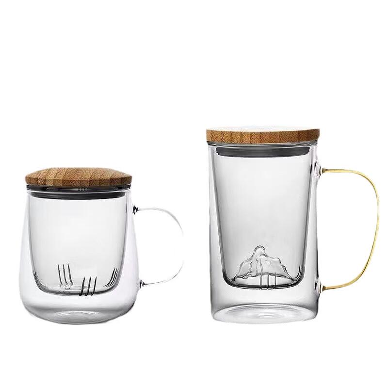 Shangqi Guanshan Heat-Resistant Glass Tea Infuser Mug