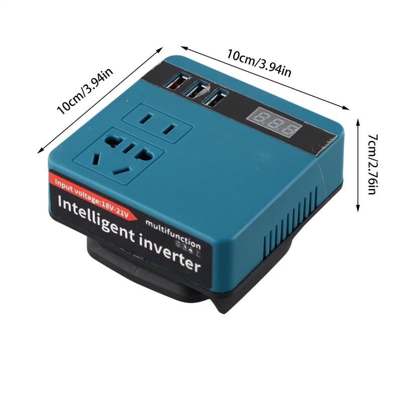 Smart Battery Inverter For Makita Household Battery Transformer Charger Adapter Battery Powered Outlet for Outdoor Work Inverter