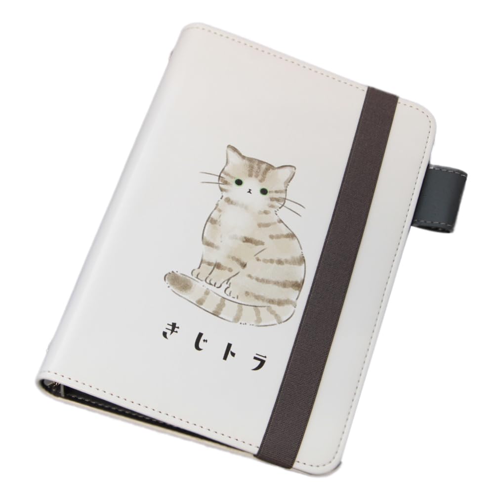 

Система Планировщик Библия 6 12мм Ручка для Планировщика Карта Письмо Кот [Grand Cinq] Сменный блок, Размер, Отверстия, Кольца, Обложка, Держатель, Карман, Блокнот, [Kijitora (белый)]