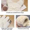 Woman Winter Bow Anti-Cold Soft Waterproof Mittens Korean Style Touch Screen Satin Windproof Warm Thicken Gloves