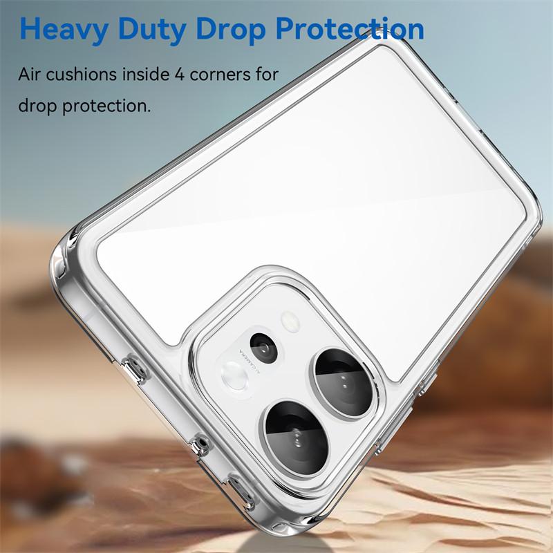 For oppo Reno14 Pro Global Case oppo Reno14 Reno14 Pro Global Cover Funda Clear PC + Silicone Shockproof Protective Phone Cover