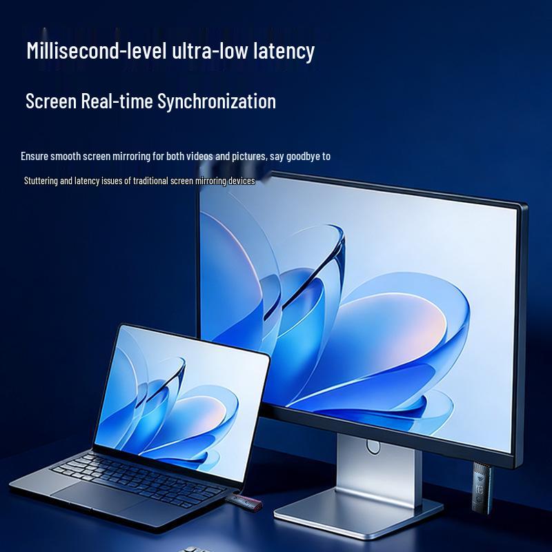 Wireless HDMI Extender: Plug & Play Video Transmitter for Conferencing & Projector Use