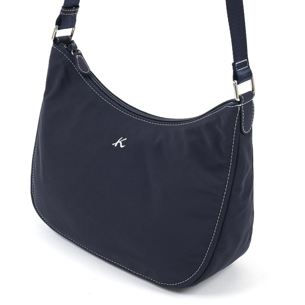 Nylon-Umhängetasche limitiert Dunkle Nähte 10901 [Kitamura] Wasserabweisend D-0469 Damen [WEB-Farbe] blau/weiß [Marineblau]